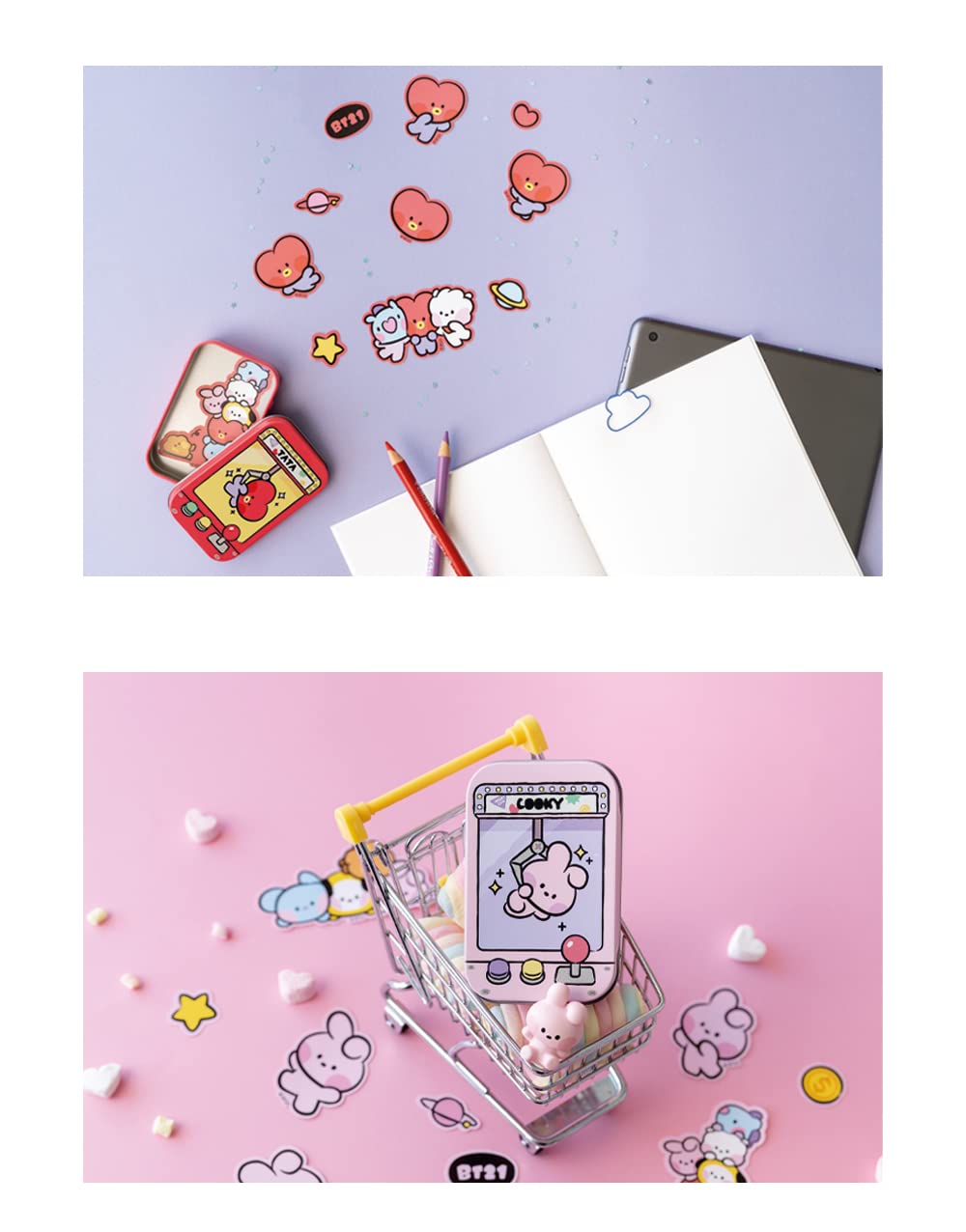 BT21 minini Tin Case Sticker Set RJ