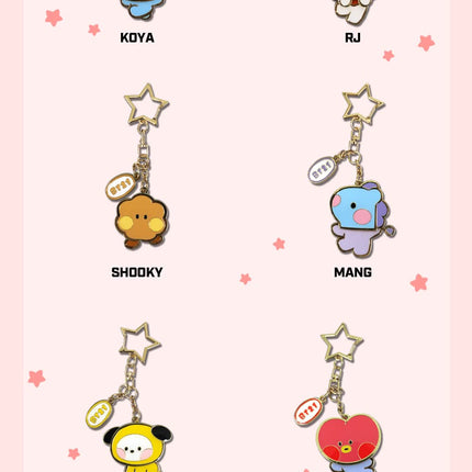 BT21 CHIMMY minini Metal Yurayura Key Chain
