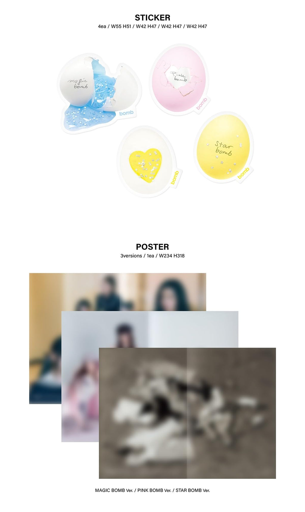 ILLIT – 3rd Mini Album [bomb] Photobook 3 Set Ver. + Special Extra Photocard little monster