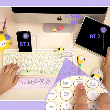 BT21 CHIMMY minini Multi-Pairing Wireless Keyboard (CHIMMY)