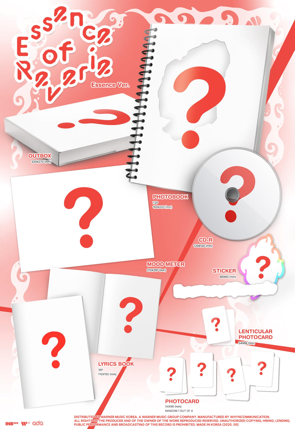 EXO BAEKHYUN Essence of Reverie [Photobook Ver.] 5th Mini Album (2 Ver Set)