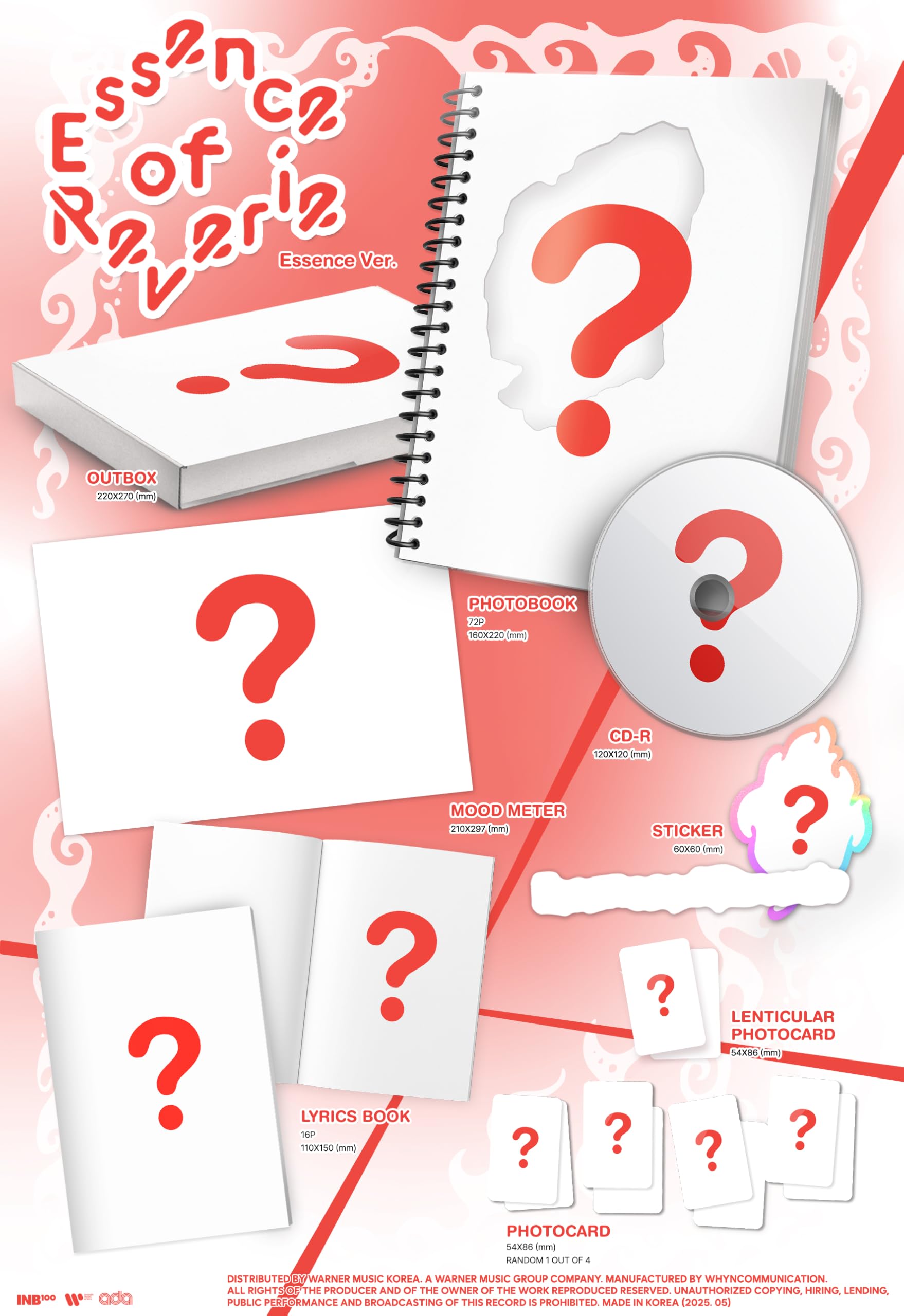 EXO BAEKHYUN Essence of Reverie [Photobook Ver.] 5th Mini Album (2 Ver Set)