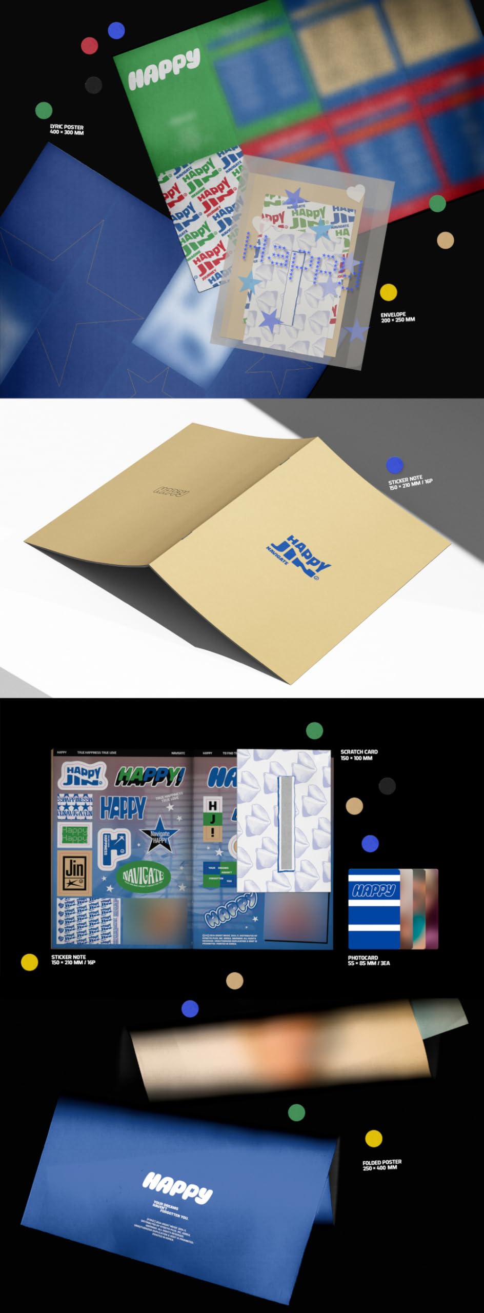 BTS JIN Happy 1st Album (Standard Random Version)