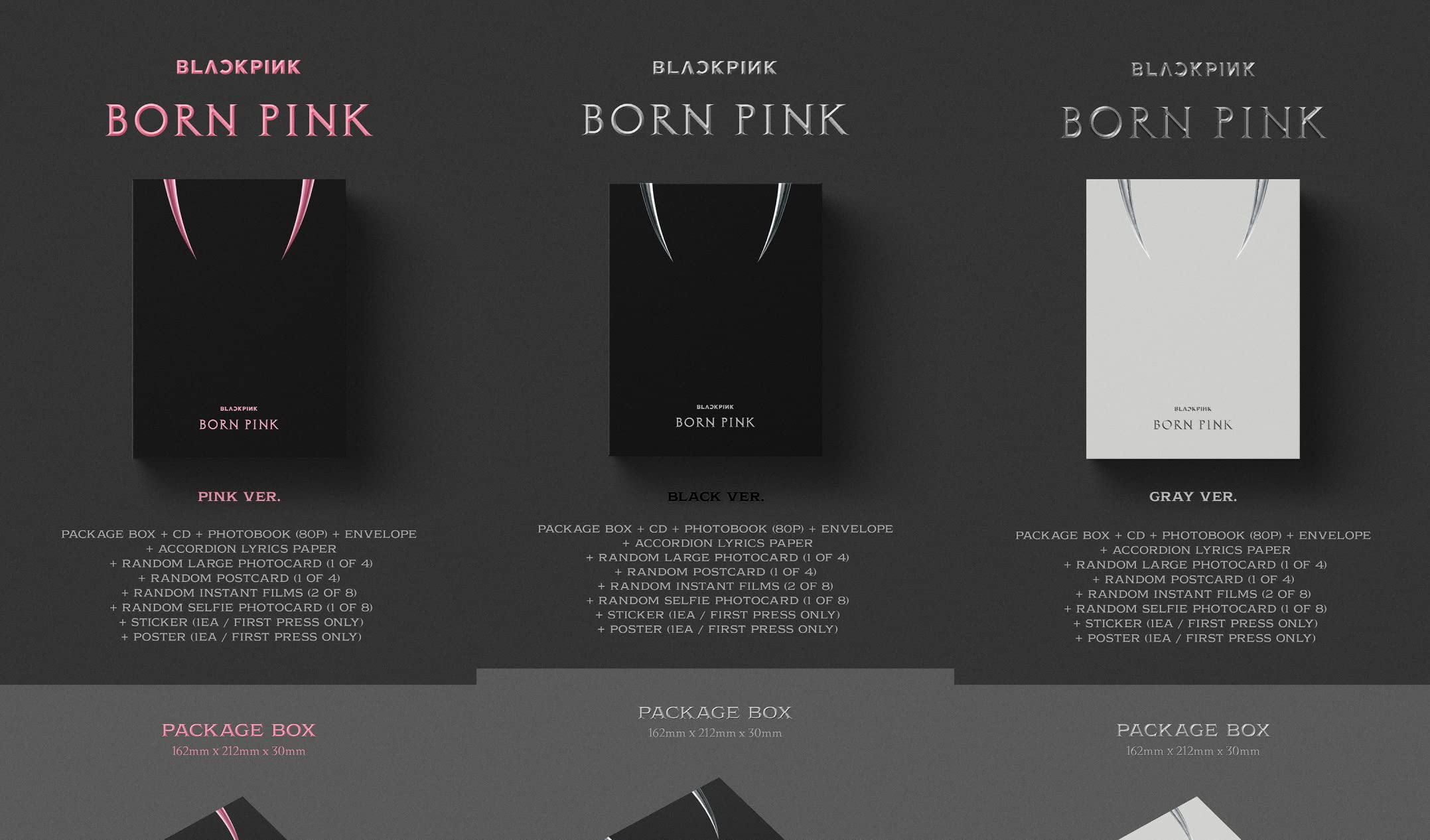BLACKPINK BORN PINK 2nd Album BOX SET Version  (Random)