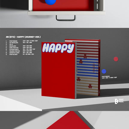 BTS JIN Happy 1st Album (Standard Random Version)