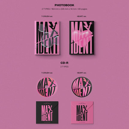 STRAY KIDS - Mini Album [MAXIDENT] (T-CRUSH or HEART Ver. / Random) Photobook