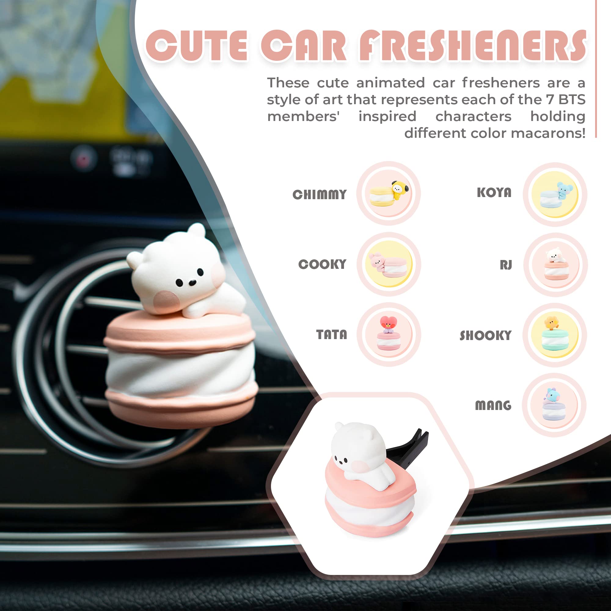BT21 RJ Character Inspired by BTS Car Air Fresheners (RJ)