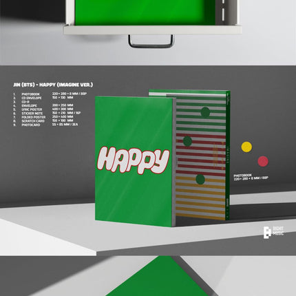 BTS JIN Happy 1st Album (Standard Random Version)
