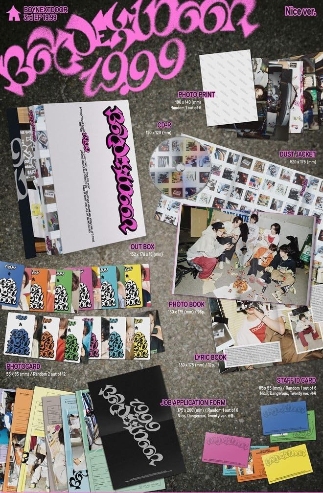 BOYNEXTDOOR(BND) ‘19.99’ 3rd EP Album Standard 3 Ver Set (Nice + Dangerous + Twenty Ver Set)