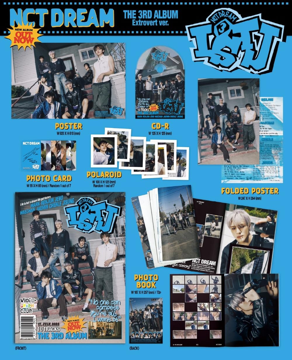 NCT DREAM - Vol.3 ISTJ Photobook Version CD (Random Ver.)