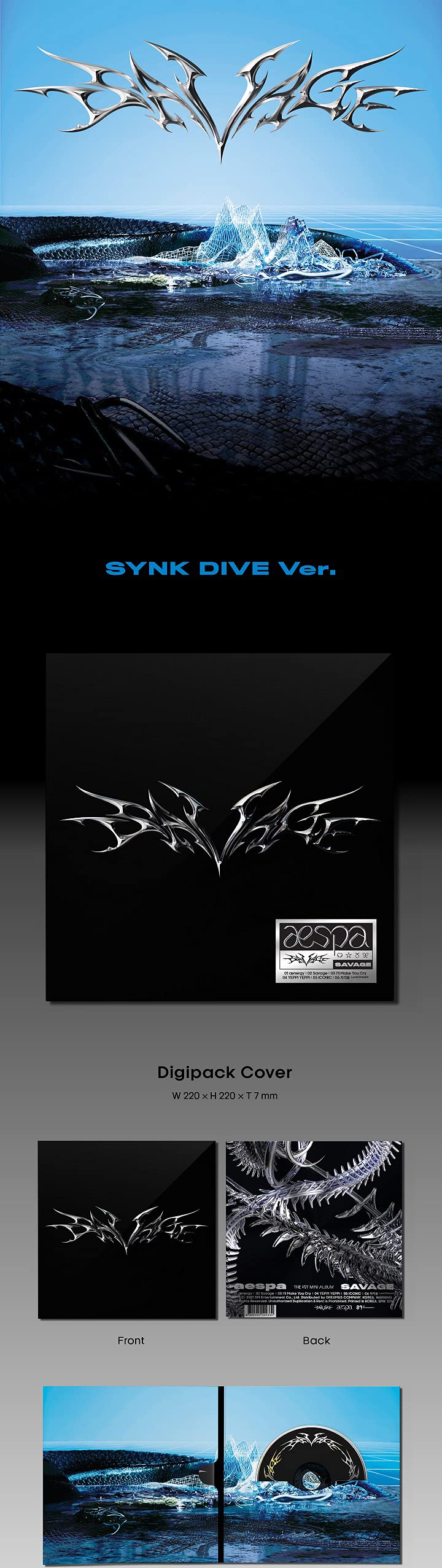 Aespa Savage 1st Mini Album (SYNK DIVE)