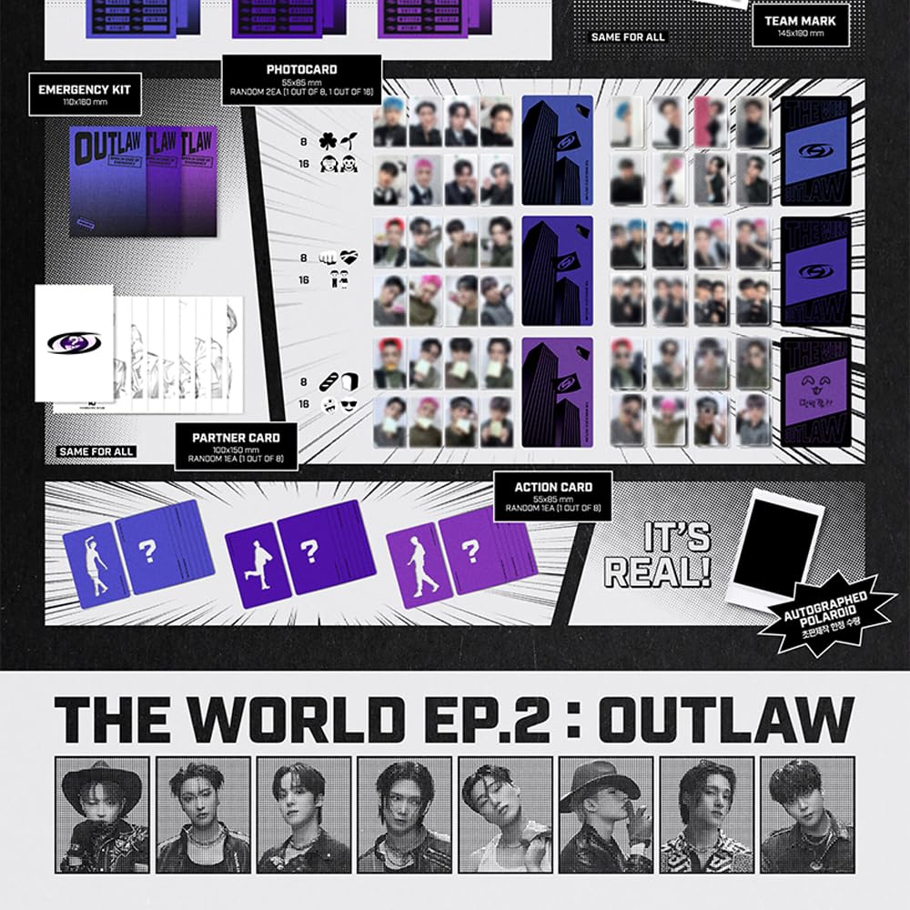 ATEEZ - The World EP.2 : Outlaw Album (A,D,Z 3 ver. Set)