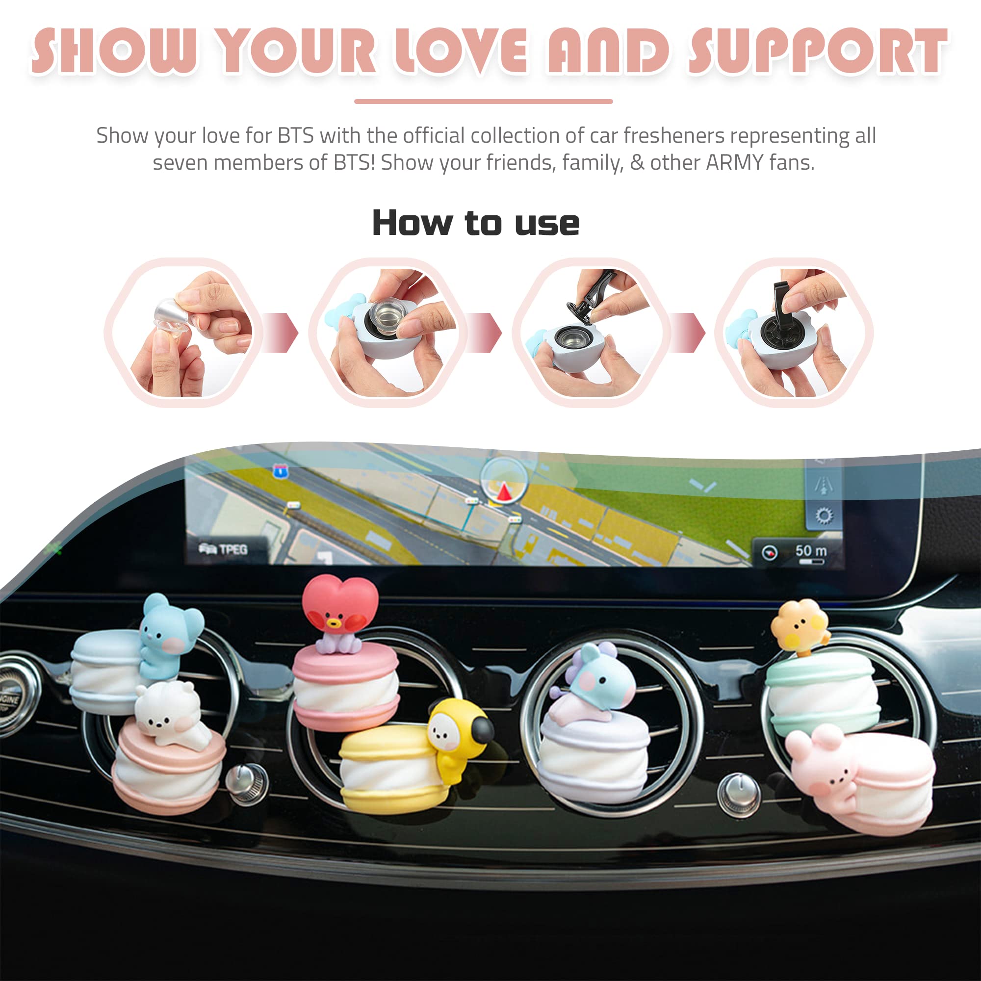 BT21 TATA  Character Inspired by BTS Car Air Fresheners