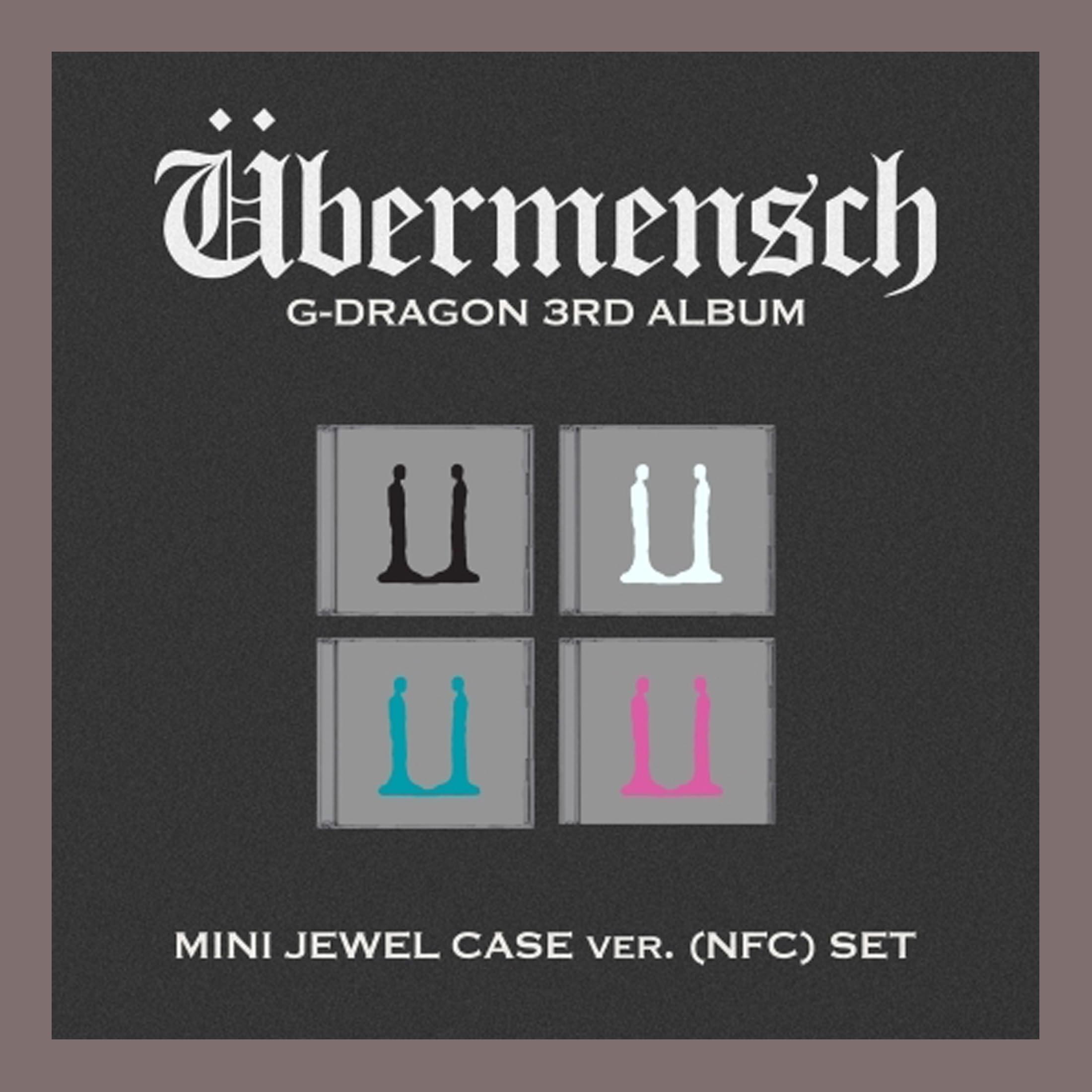 G-DRAGON ÜBERMENSCH 3rd Album UBERMENSCH (MINI JEWEL All Versions included- NFC)