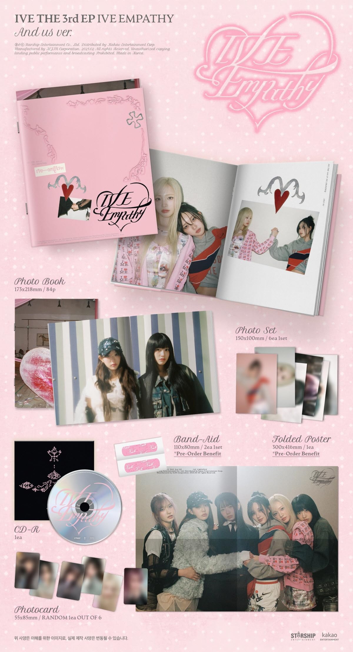 IVE Ive Empathy 3rd EP Album (3 ver. SET)