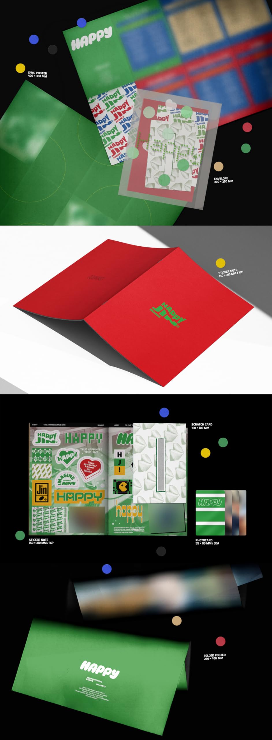 BTS JIN Happy 1st Album (Standard Random Version)