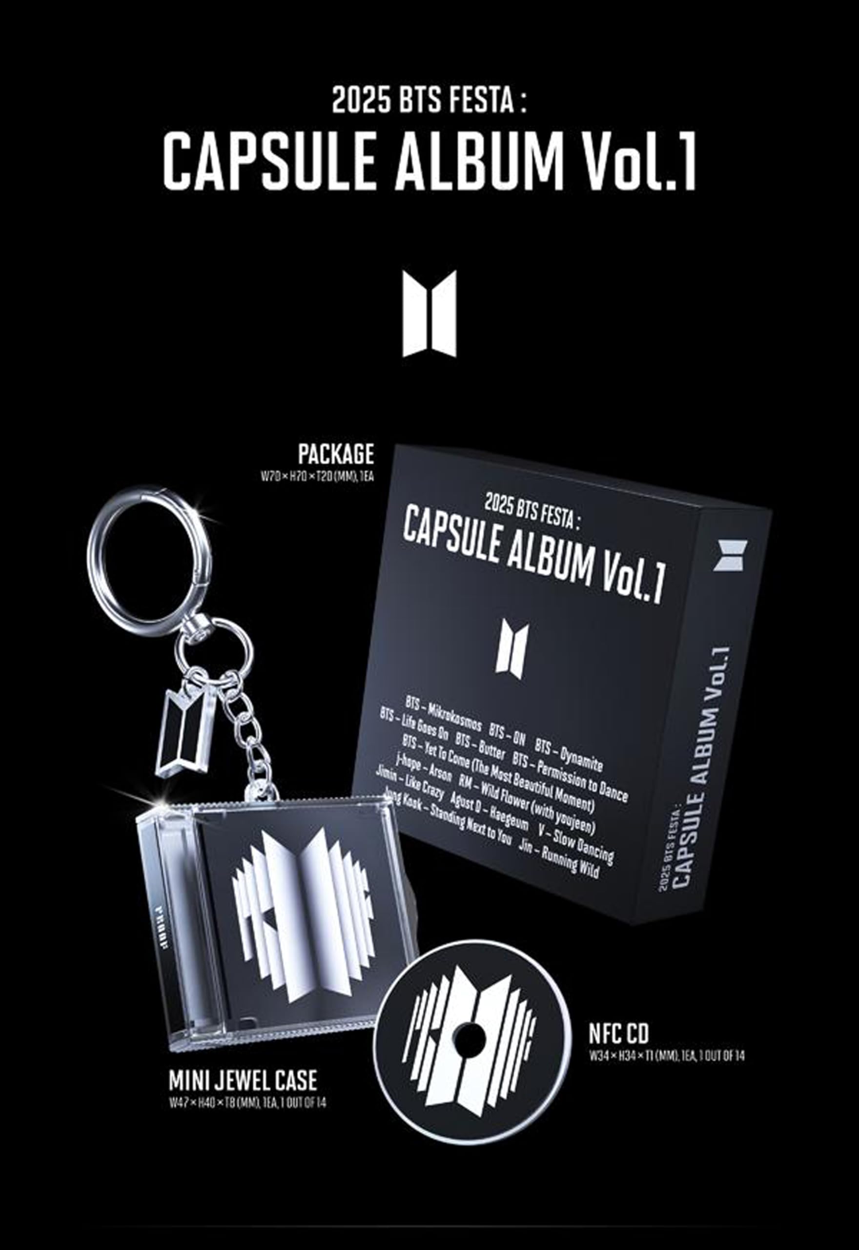 BTS 2025 FESTA Capsule Album Vol.1 (Random 1 out of 14 Types)