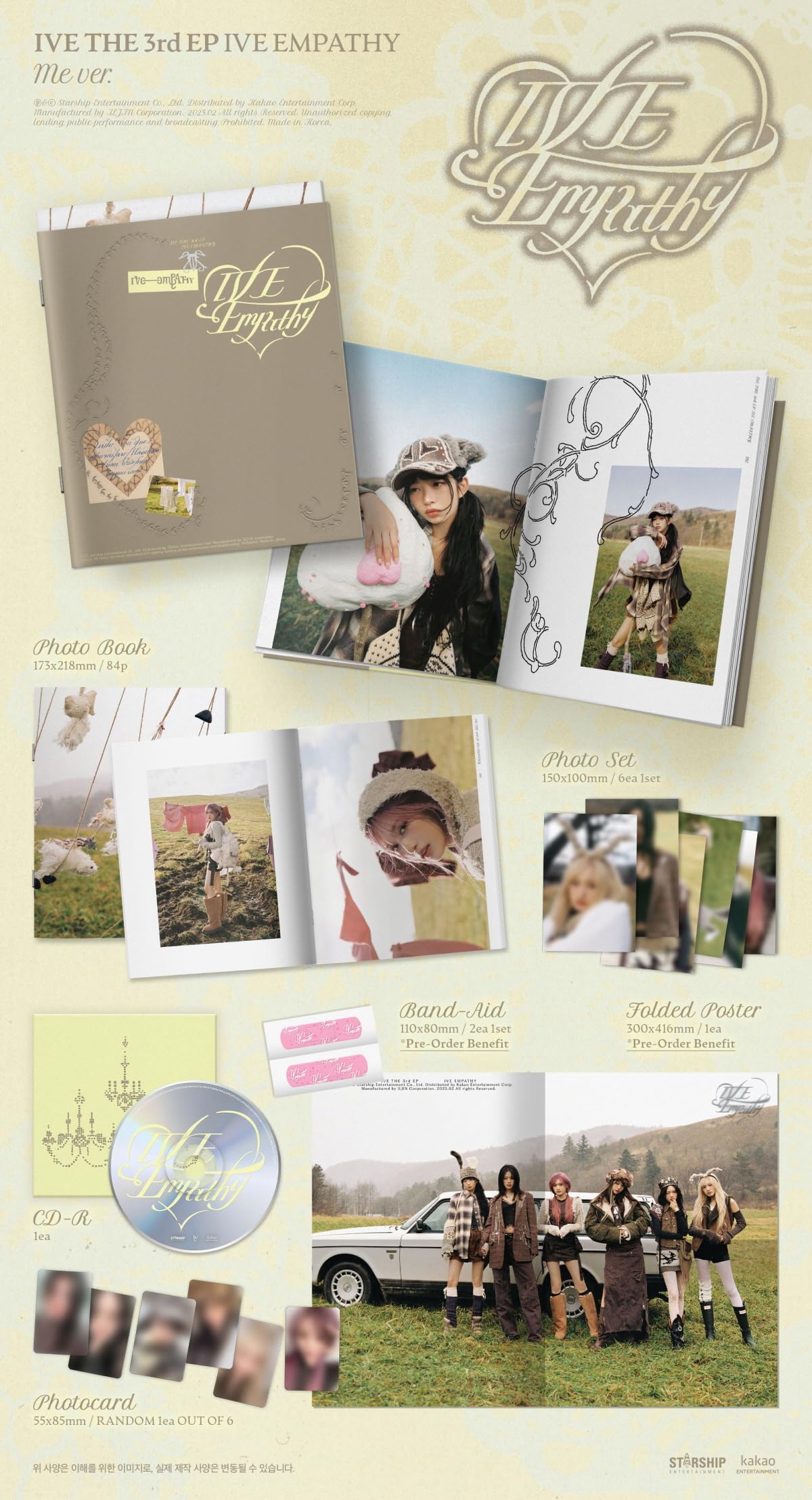 IVE Ive Empathy 3rd EP Album (Random ver.)