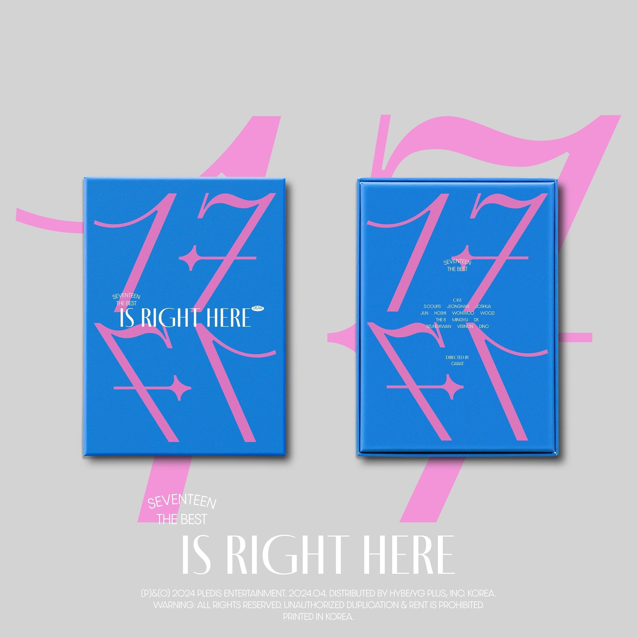 SEVENTEEN BEST ALBUM '17 IS RIGHT HERE'[DEAR Ver.]
