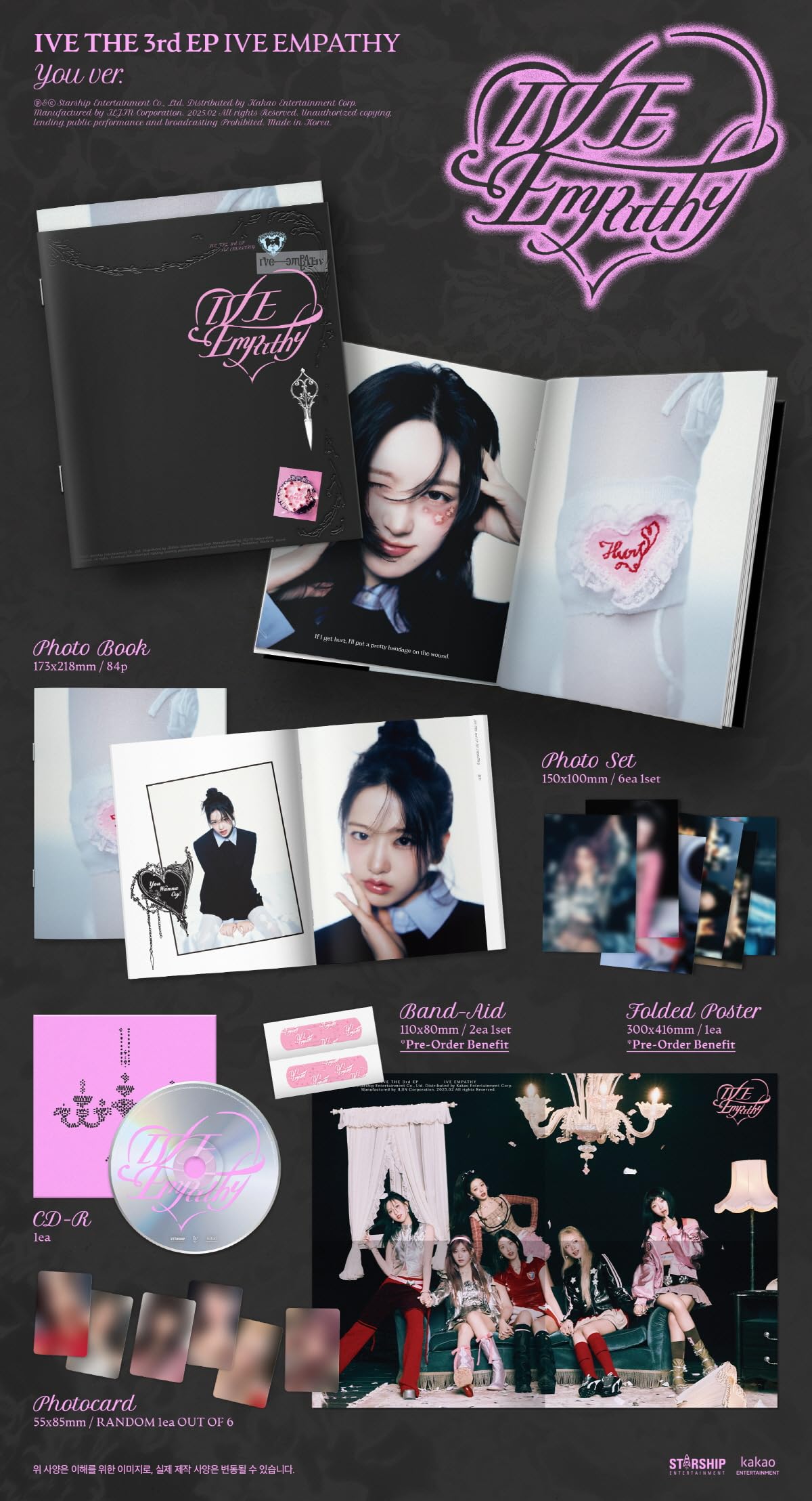 IVE Ive Empathy 3rd EP Album (3 ver. SET)