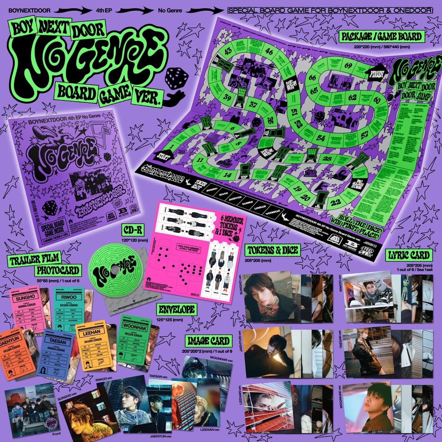 BOYNEXTDOOR 4th album NO GENRE [BOARD GAME, Ramdom Ver.]