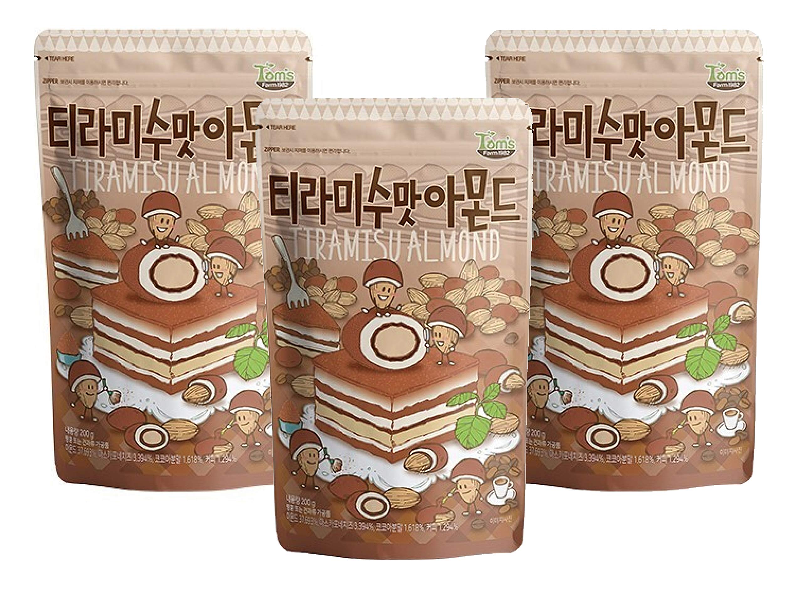 HBAF Tiramishu Flavor Almond 190g (Pack of 3)