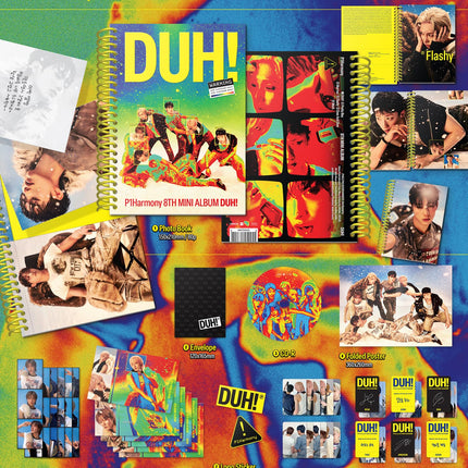🎶 P1Harmony - 8th Mini Album "Duh!" CD (2 Versions SET)