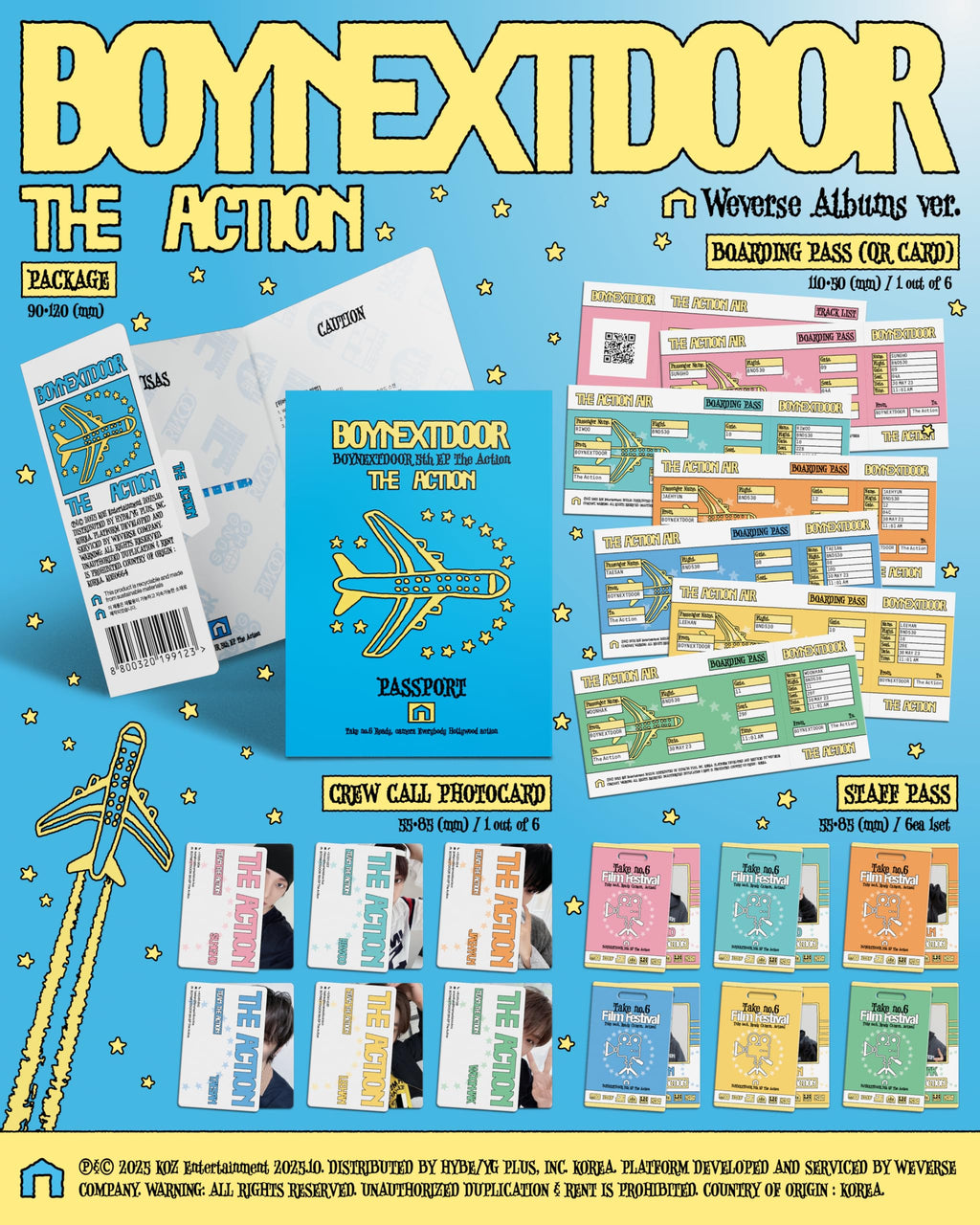 BOYNEXTDOOR The Action [Weverse Ver] 5th EP Album