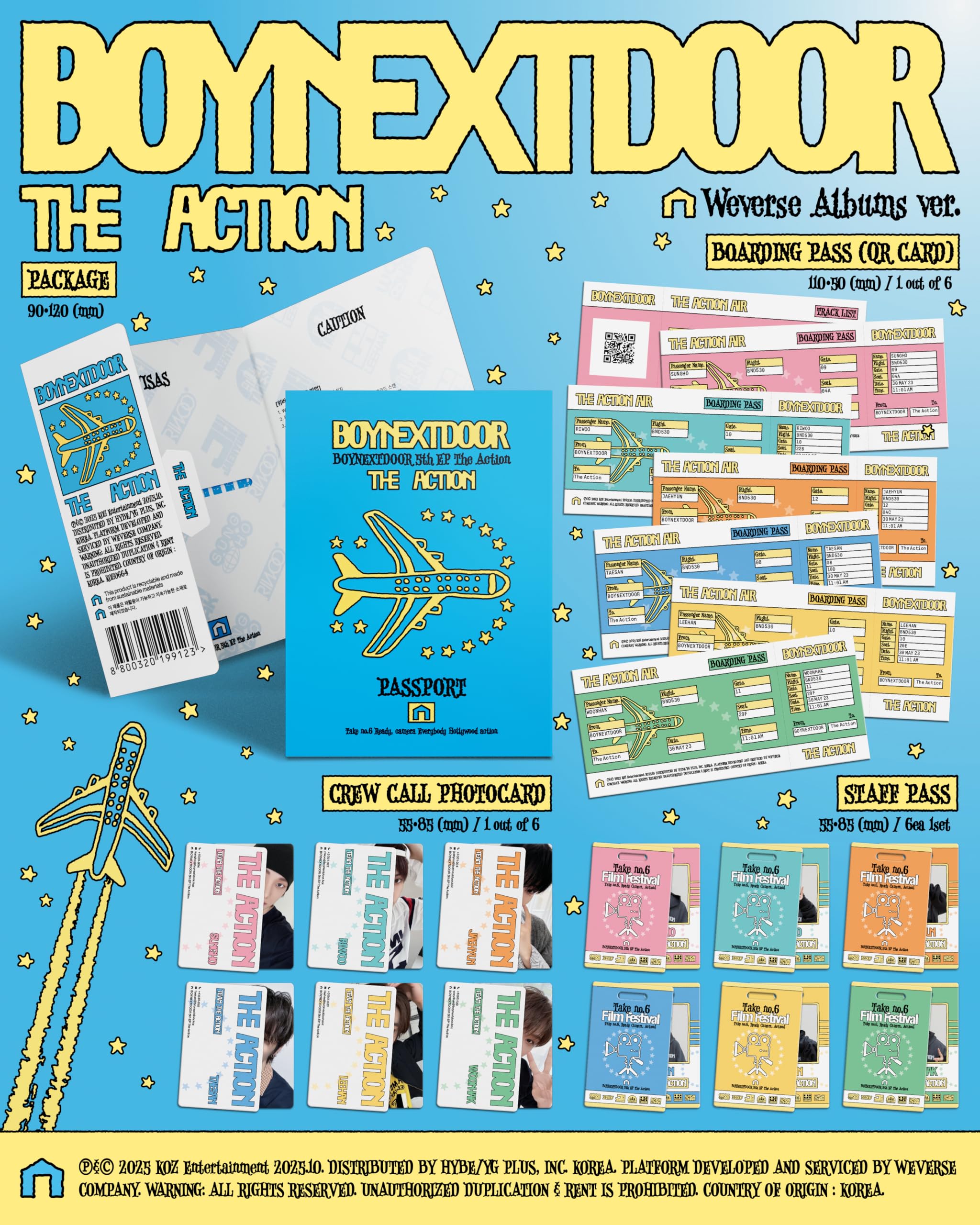 BOYNEXTDOOR The Action [Weverse Ver] 5th EP Album