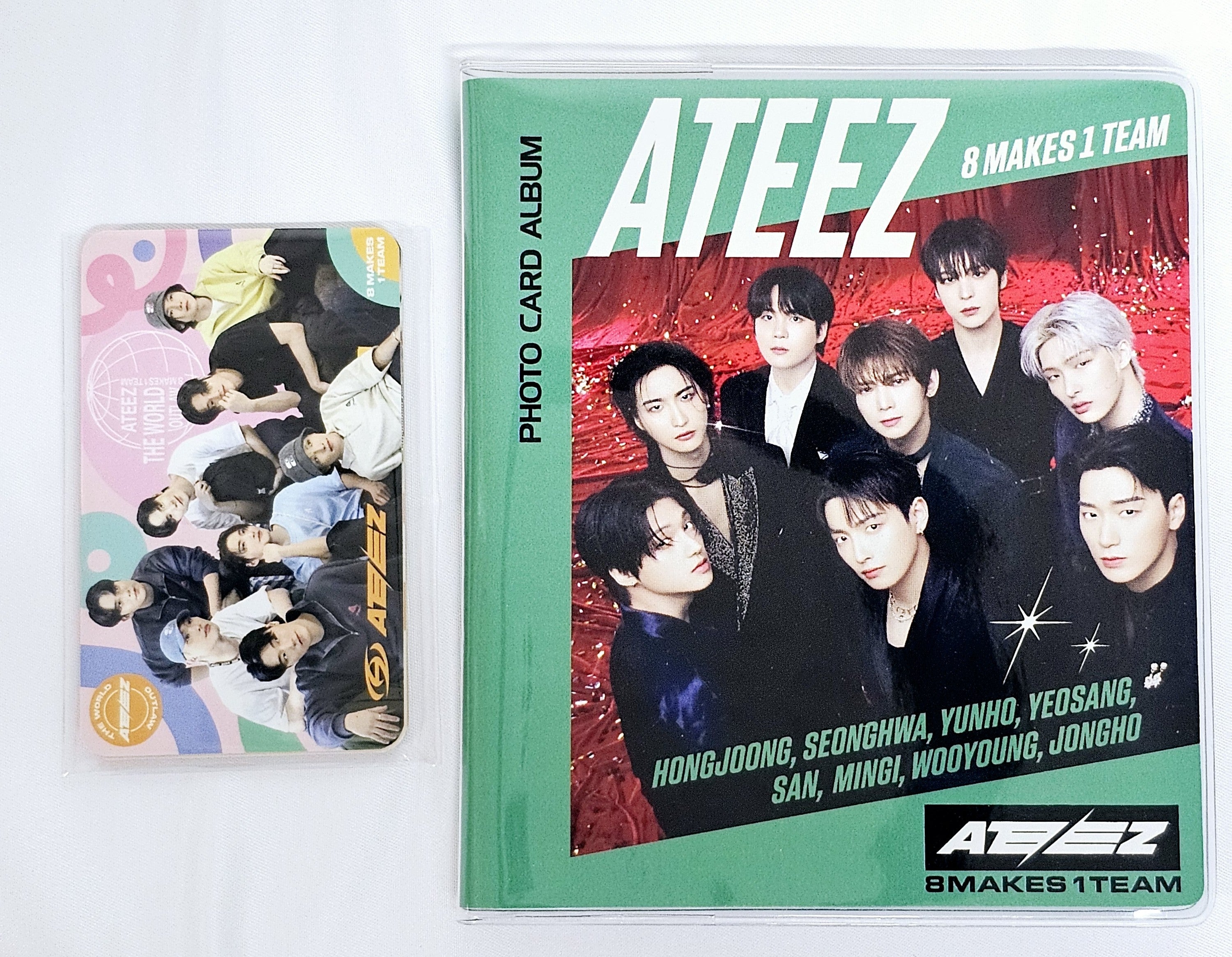 Ateez Photocard Album – 64 Pockets + 10 Bonus Photocards