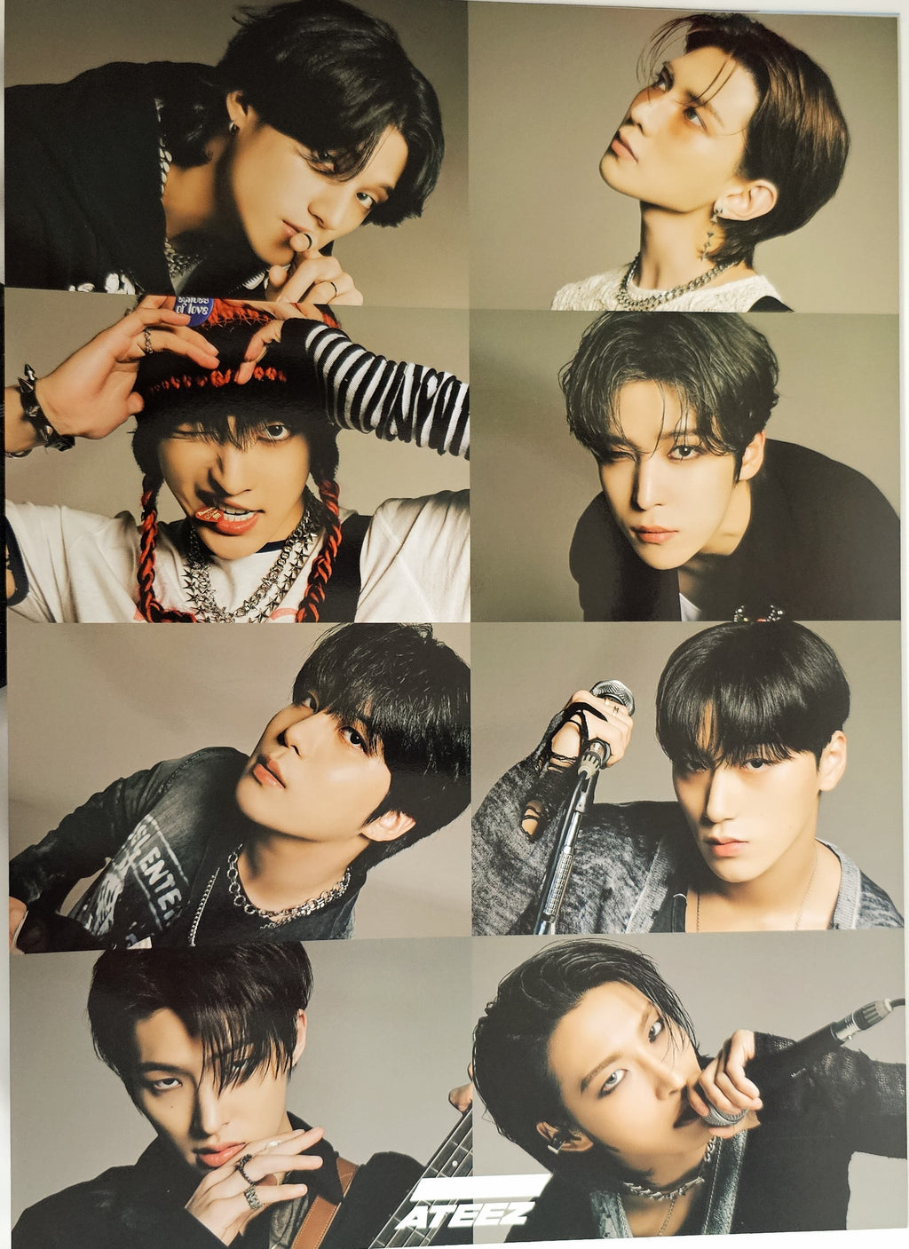 Ateez Super High Quality 12 Posters and 1 sticker Set