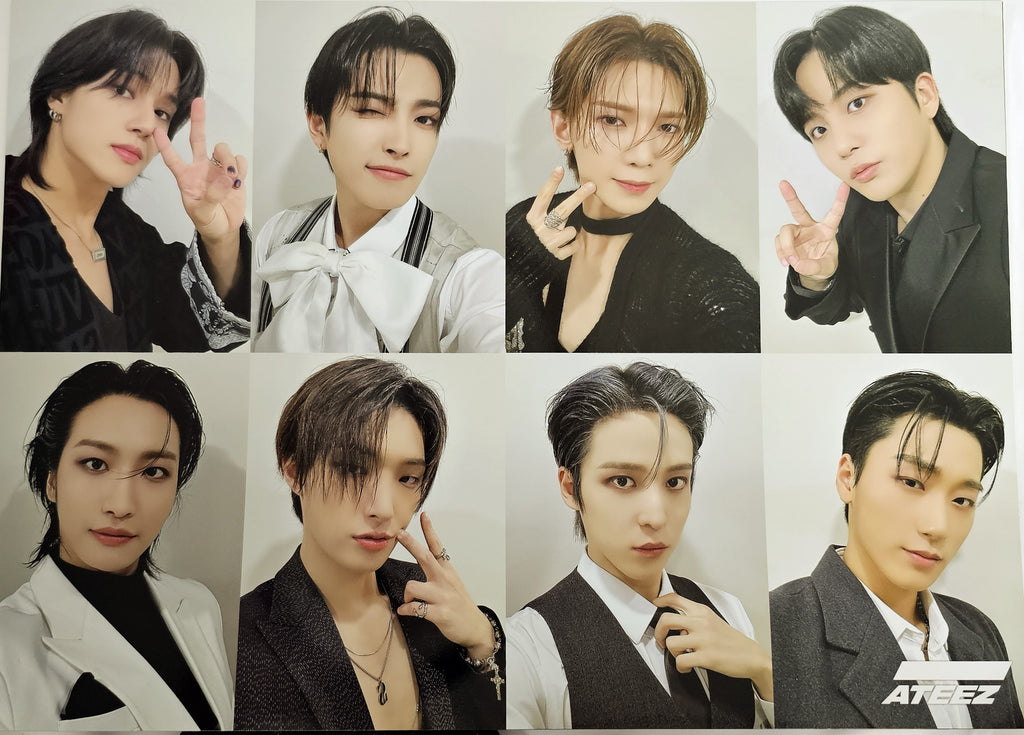 Ateez Super High Quality 12 Posters and 1 sticker Set