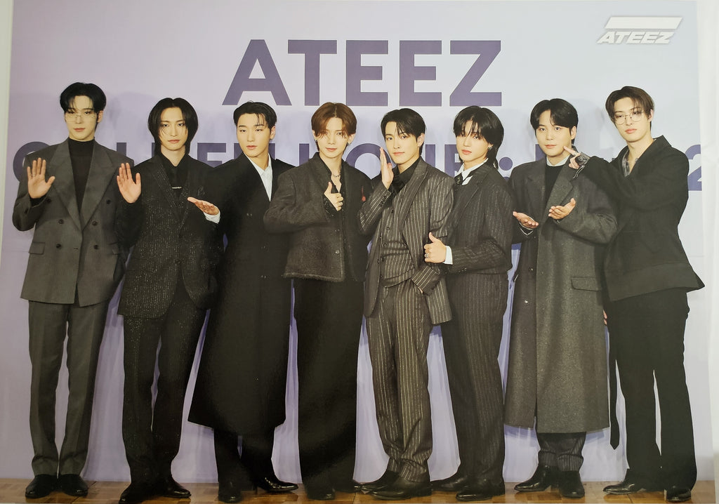 Ateez Super High Quality 12 Posters and 1 sticker Set