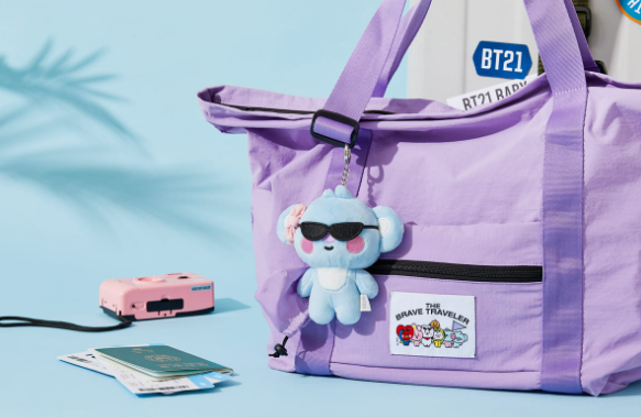 BT21 Travel Edition Plush Keyring - KOYA, TATA, MANG, CHIMMY