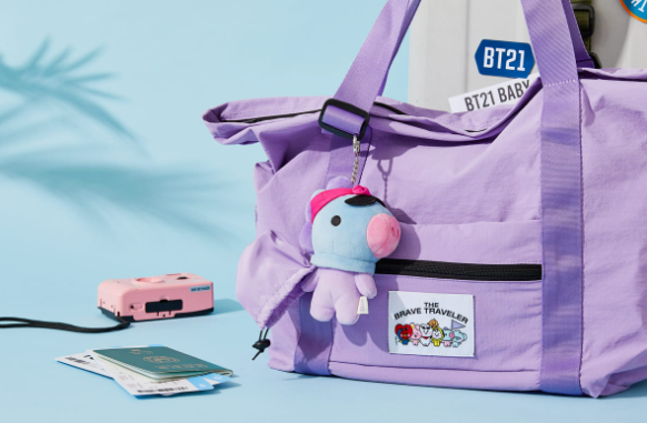 BT21 Travel Edition Plush Keyring - KOYA, TATA, MANG, CHIMMY