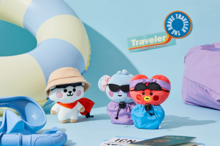 BT21 Travel Edition Plush Keyring KOYA TATA MANG CHIMMY Official