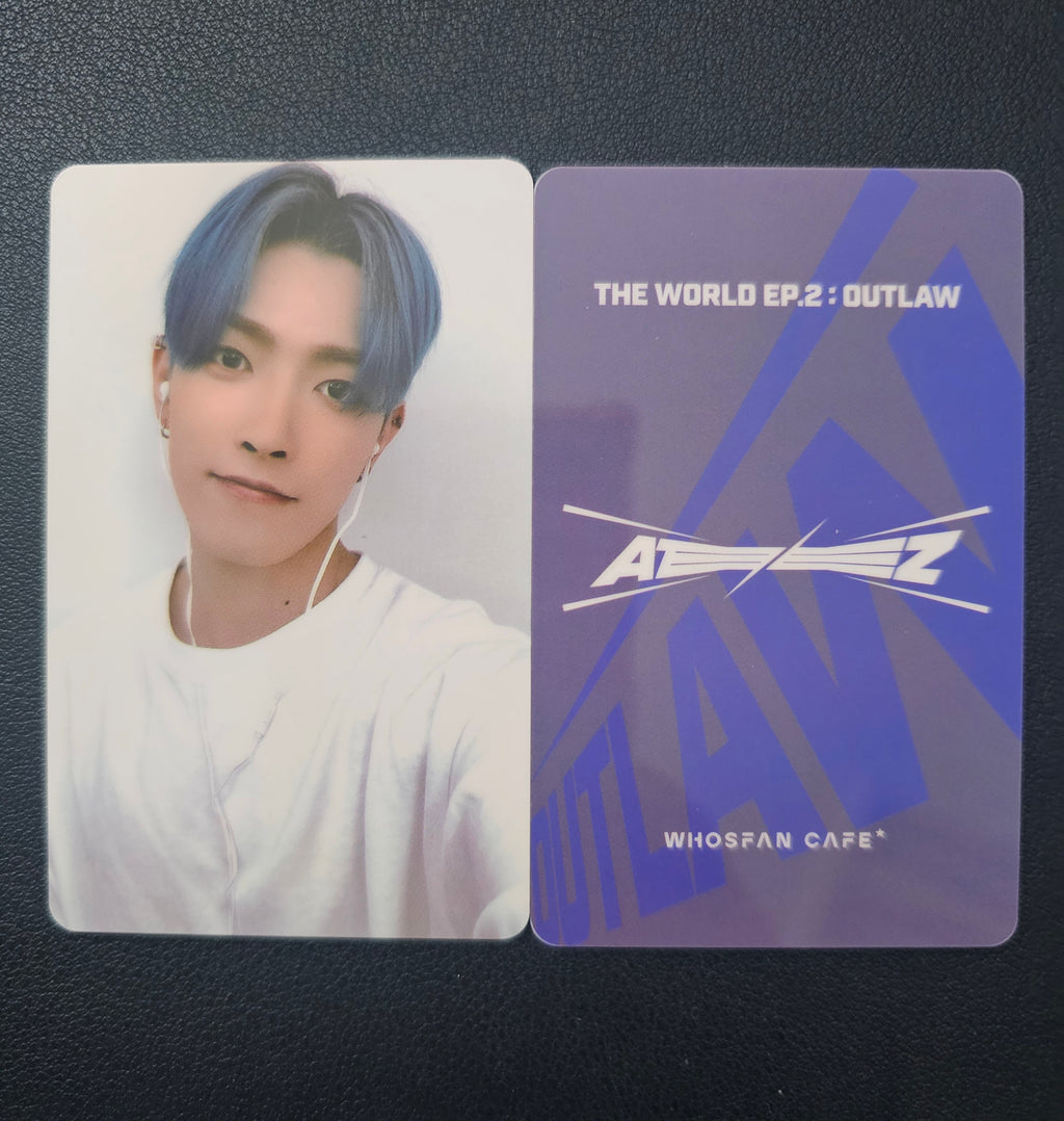 ATEEZ – Whosfan Café Lucky Draw Photocard (THE WORLD EP.2 : OUTLAW)