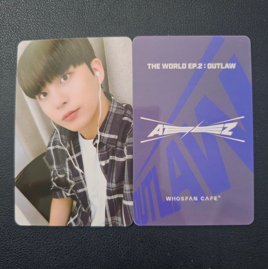 ATEEZ – Whosfan Café Lucky Draw Photocard (THE WORLD EP.2 : OUTLAW)