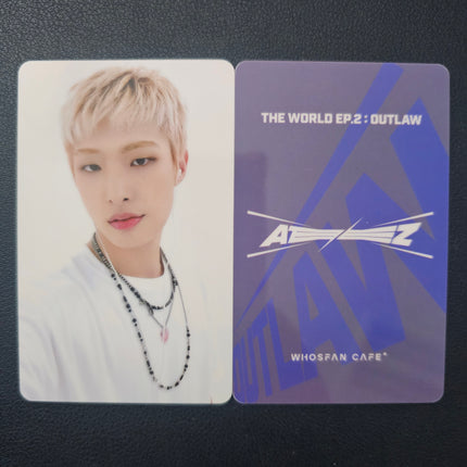 ATEEZ – Whosfan Café Lucky Draw Photocard (THE WORLD EP.2 : OUTLAW)