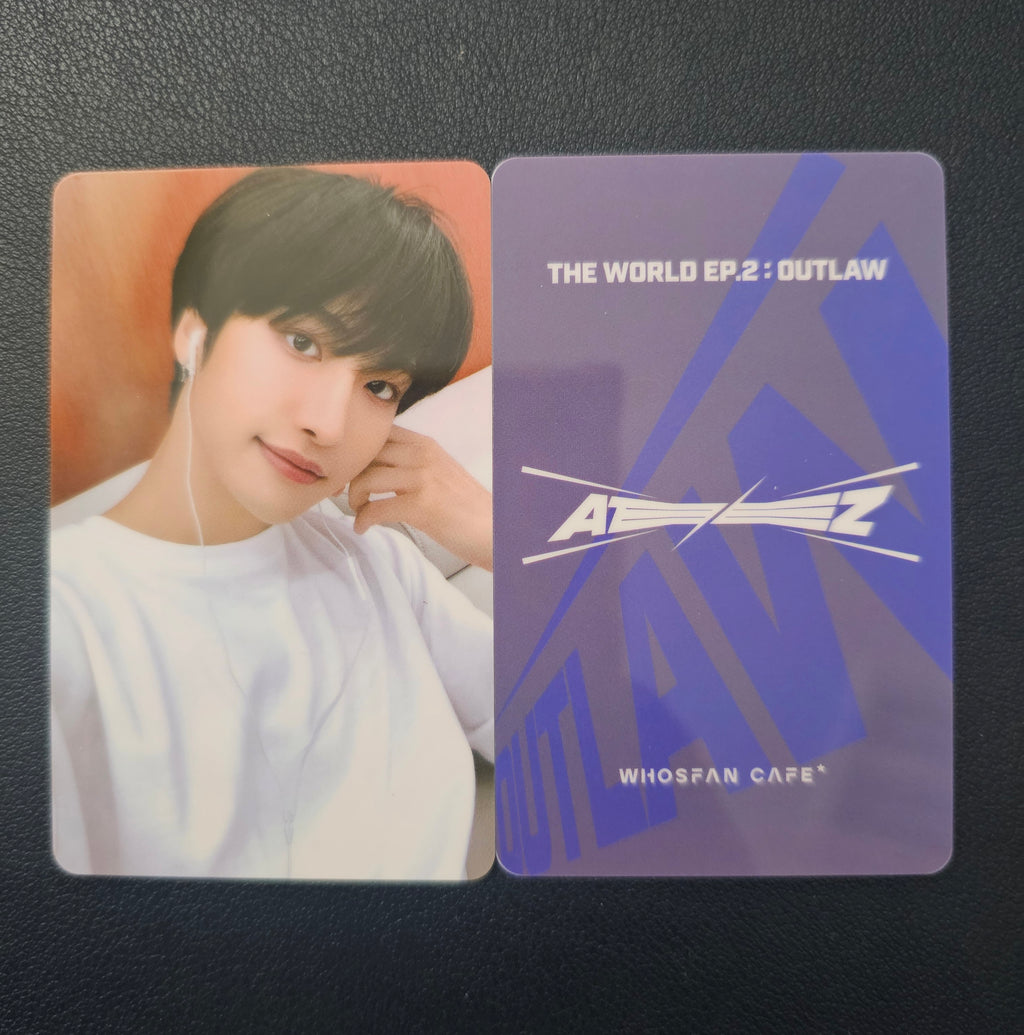 ATEEZ – Whosfan Café Lucky Draw Photocard (THE WORLD EP.2 : OUTLAW)