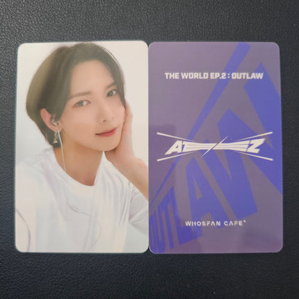 ATEEZ – Whosfan Café Lucky Draw Photocard (THE WORLD EP.2 : OUTLAW)