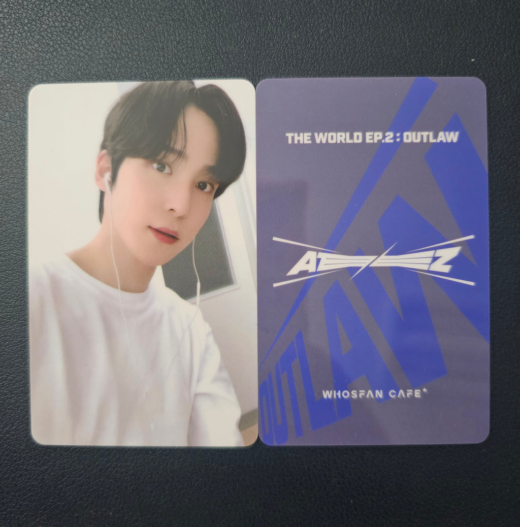 ATEEZ – Whosfan Café Lucky Draw Photocard (THE WORLD EP.2 : OUTLAW)