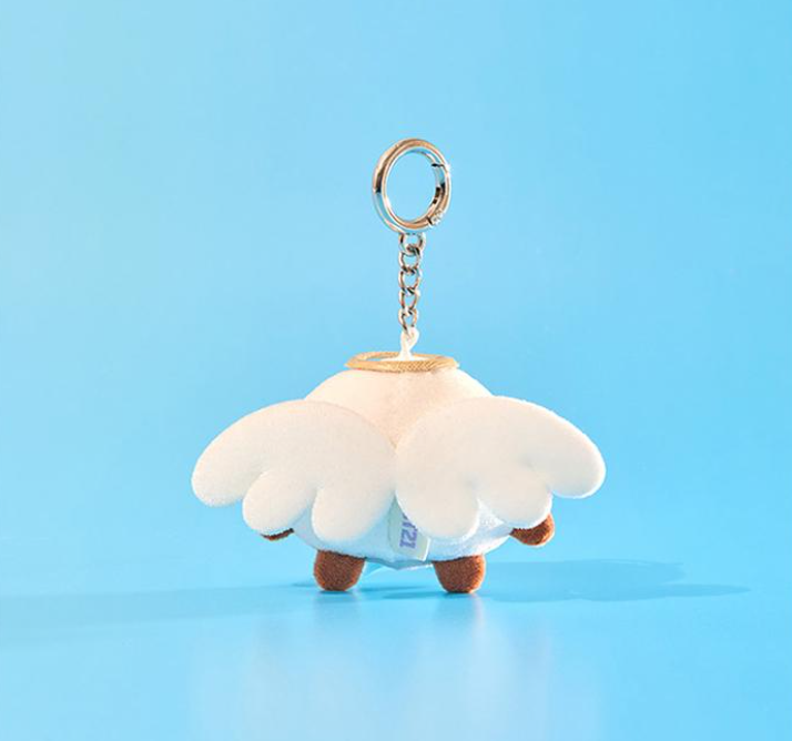 BT21 Angel & Villain Plush Keyring Official Collectible, Angel Keyring
