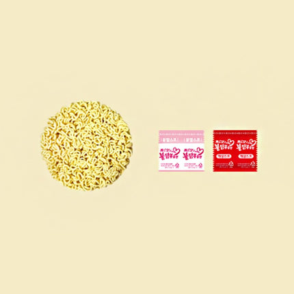 Samyang Buldak Spicy Ramen, Hot Chicken Ramen, Korean Stir-Fried Instant Noodle, Carbonara, 1 bag with 8 pack