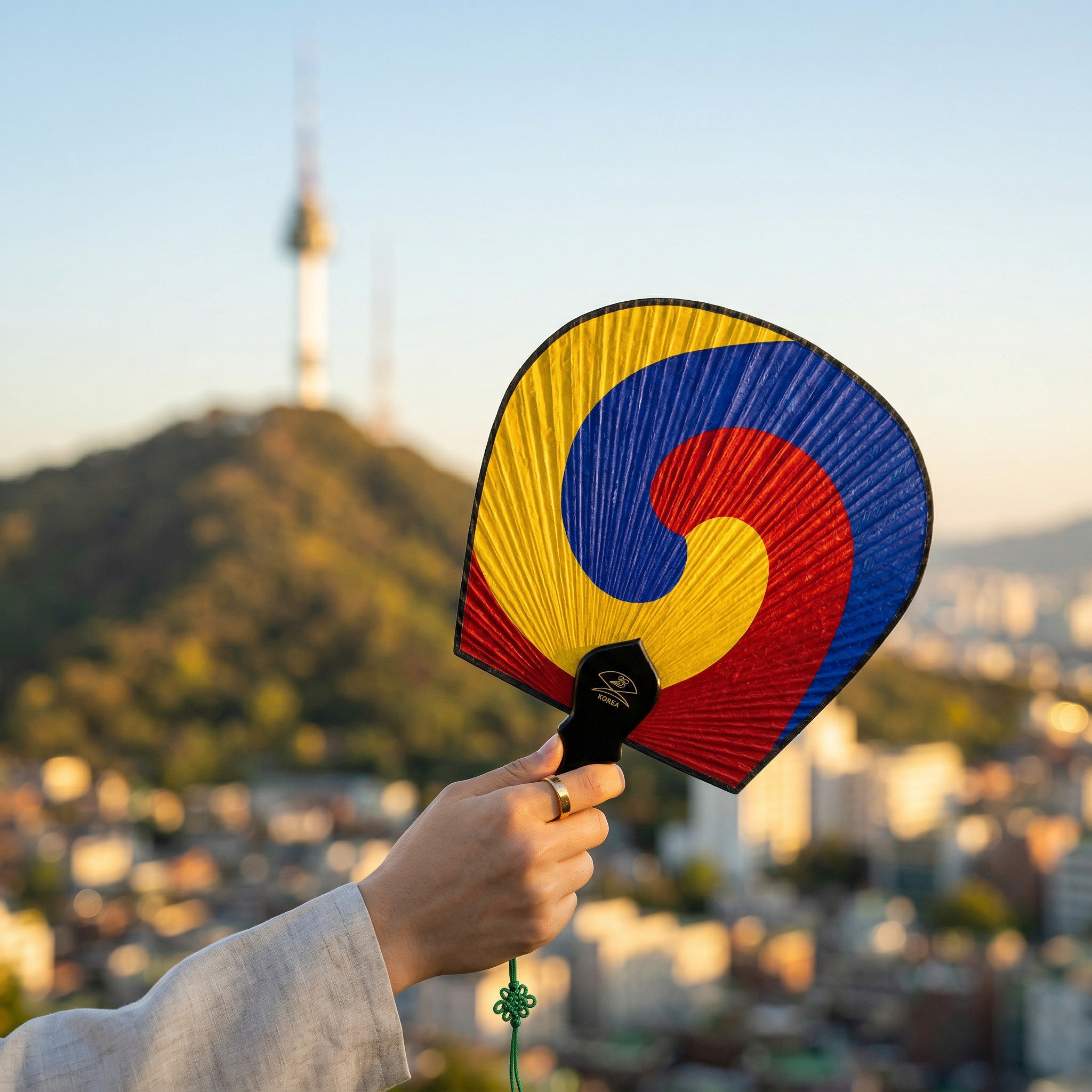 2.0 MV - Traditional Korean Fan (1 Fan,  1 Pouch and random photocard included)