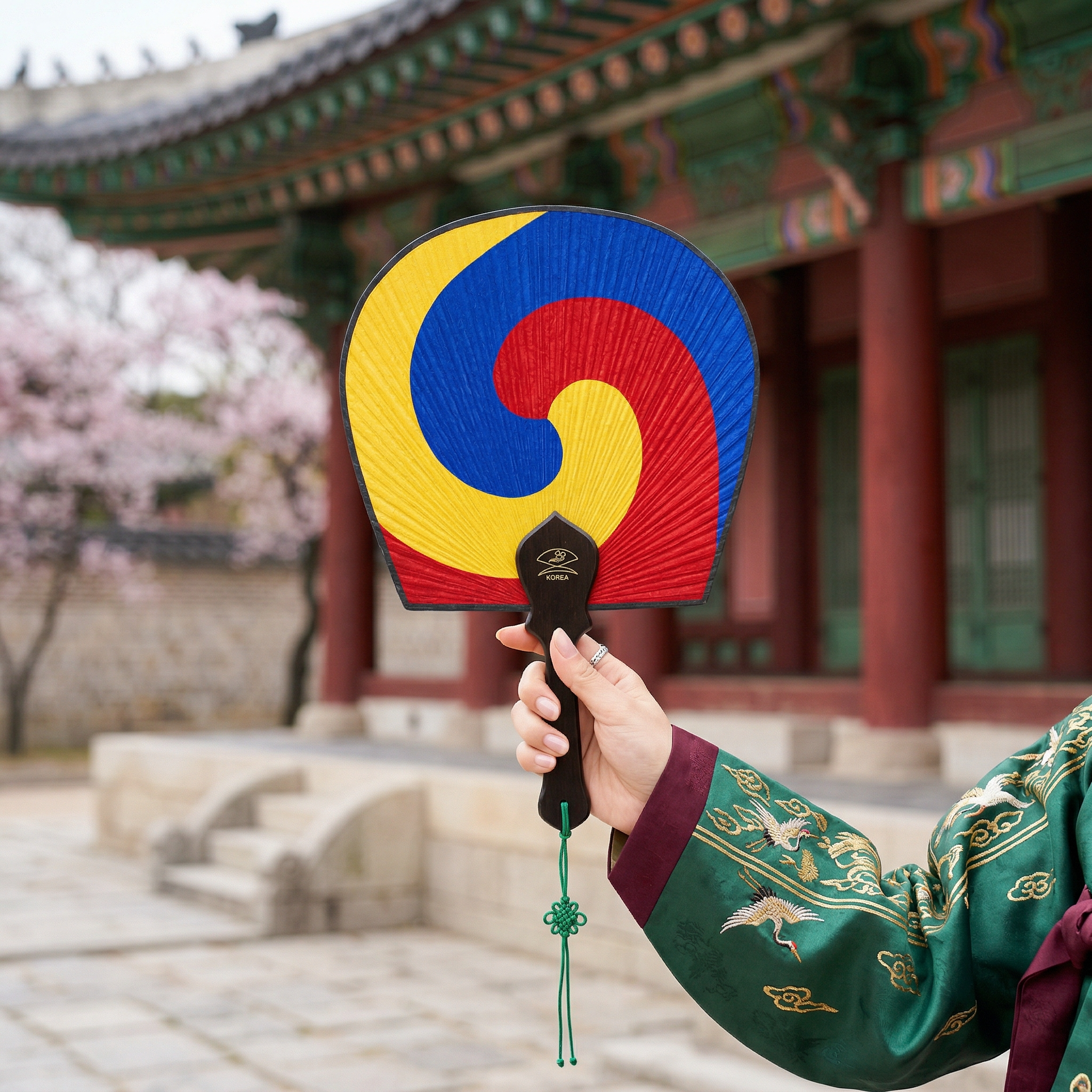 2.0 MV - Traditional Korean Fan (1 Fan,  1 Pouch and random photocard included)