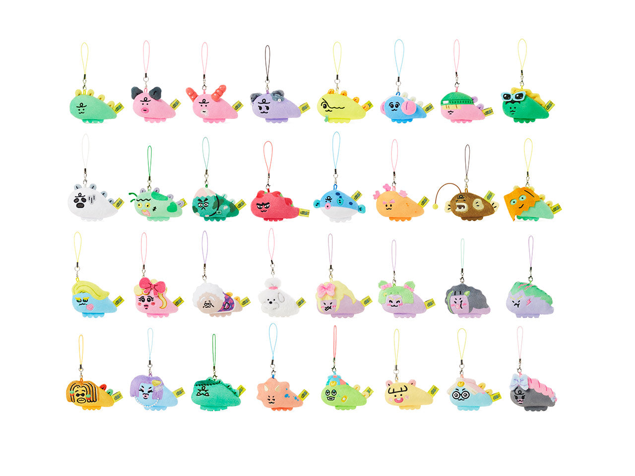 KAKAO FRIENDS Jordy Mini Plush Keyring (Random 1 of 32)