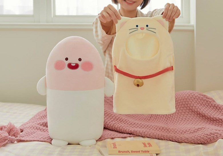 KAKAO FRIENDS Nyang Nyang Pillow Plush (Choonsik, Ryan and Apeach)