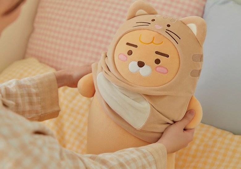 KAKAO FRIENDS Nyang Nyang Pillow Plush (Choonsik, Ryan and Apeach)