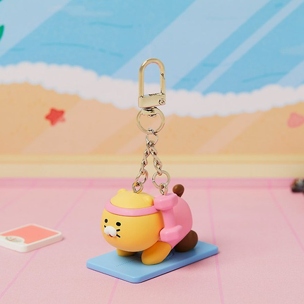 KAKAO FRIENDS Choonsik Sports Figure Keyring Soccer Golf Yoga Tennis